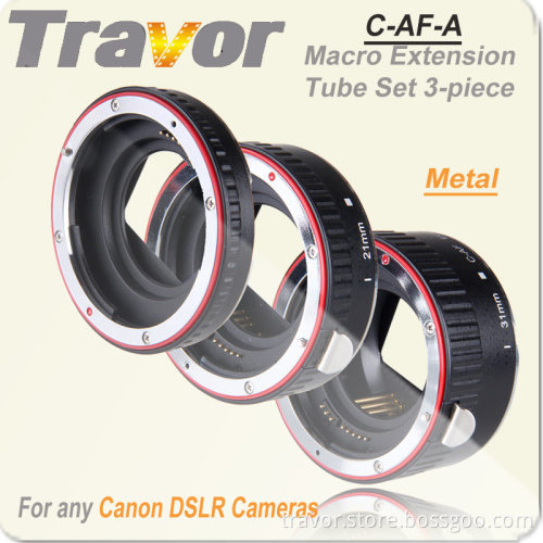 Auto Extension Tube Set 3 Pieces for Canon DSLR Cameras